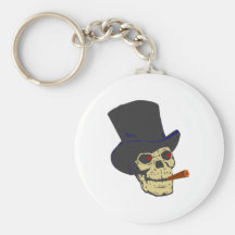 Totenkopf Schädel Zigarre skull cigar Schlüsselband