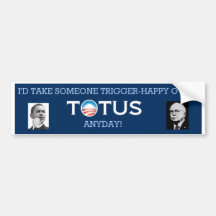 TOTUS contra Cheney Etiqueta De Parachoque