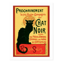 Tournée du Chat Noir, Theophile Steinlen Tarjeta Postal