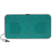 Tourquoise retro con las líneas portátil altavoces