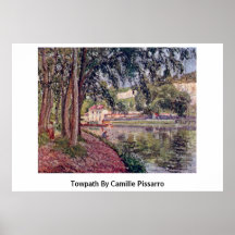Towpath de Camille Pissarro Impresiones