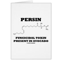Toxina fungicida de Persin presente en aguacate Tarjetas