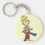 Trabajador de construcción con el martillo de Jack Llavero Personalizado