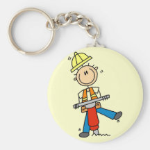 Trabajador de construcción con el martillo de Jack Llavero Personalizado