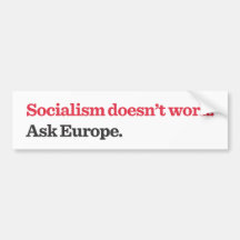 Trabajo de Does't del socialismo Pegatina De Parachoque