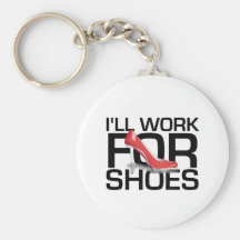 Trabajo de la CAMISETA I para los zapatos Llaveros Personalizados