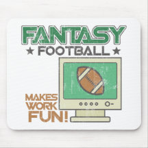 Trabajo del fútbol de la fantasía alfombrillas de raton