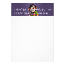 Trabajo del payaso de la CAMISETA Invitación Personalizada