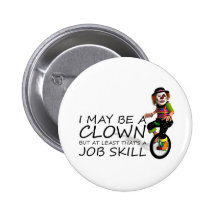 Trabajo del payaso de la CAMISETA Pins
