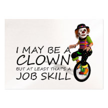 Trabajo del payaso de la CAMISETA Tarjeta De Visita