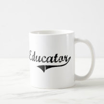 Trabajo del profesional del educador taza