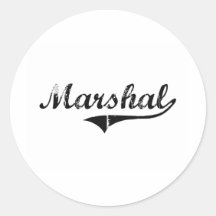 Trabajo del profesional del mariscal etiqueta