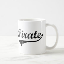 Trabajo del profesional del pirata taza