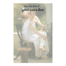 Trabajo interrumpido por Bouguereau, arte del ánge Papelería