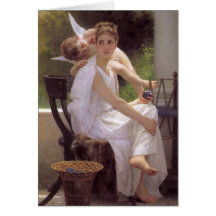Trabajo interrumpido, William-Adolphe Bouguereau Tarjetón