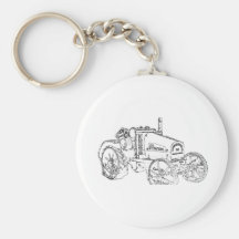 Tractor internacional llavero personalizado