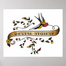 Trago y voluta con higiene dental impresiones