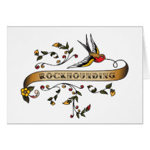 Trago y voluta con Rockhounding Tarjetas