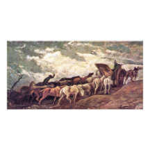 Traído por caballo por Daumier Honoré Tarjetas Fotográficas