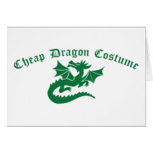 Traje barato del dragón tarjeton