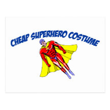 Traje barato del super héroe postal