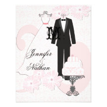 Traje del boda que casa la tarjeta de RSVP Invitacion Personal