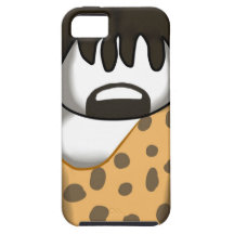 traje del hombre de las cavernas iPhone 5 Case-Mate carcasa