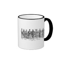 Trajes históricos tazas