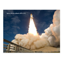 Transbordador espacial la Atlántida (STS-129 arrui Tarjetas Postales