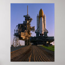 Transbordador espacial la Atlántida (STS-86) Poster