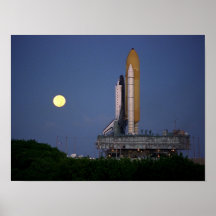 Transbordador espacial la Atlántida (STS-86) Poster