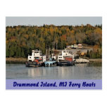 Transbordadores de Michigan de la isla de Drummond Tarjeta Postal
