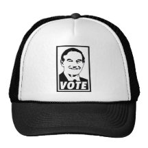 Transparente negro del voto 2012 de Ron Paul Gorra