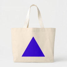 Transporte azul del triángulo los regalos de Zazzl Bolsa Lienzo
