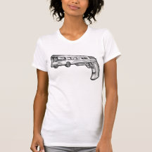 Transporte la camiseta para mujer blanca destruida