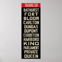 Tranvía Rollsign de la PCC (IKEA enmarca clasifica Poster