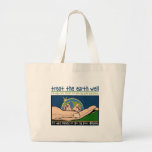 Trate la tierra bien bolsas lienzo