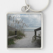 Trayectoria de la playa de la Florida Llavero Personalizado