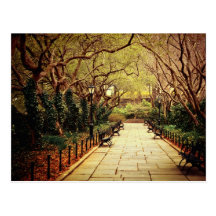 Trayectoria de la primavera del Central Park - New Tarjetas Postales