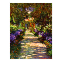 Trayectoria del jardín de Claude Monet Postales
