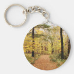 Trayectoria del rastro del bosque llaveros personalizados