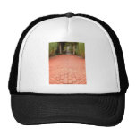 Trayectoria formal del ladrillo rojo que lleva a l gorra