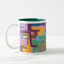 Trayectorias, taza del arte abstracto
