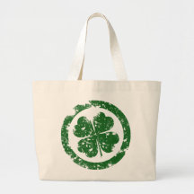 Trébol afortunado bolsas de mano