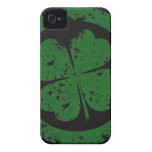 Trébol afortunado Case-Mate iPhone 4 cárcasas