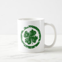 Trébol afortunado taza