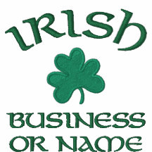 Trébol Camisa-Irlandés Embroided del polo