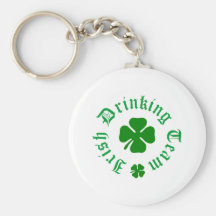 Trébol de consumición irlandés del equipo llaveros