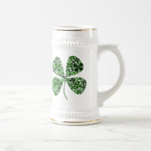 Trébol infinito de la hoja de la suerte 4 taza