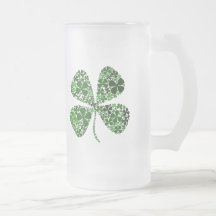 Trébol infinito de la hoja de la suerte 4 tazas de café